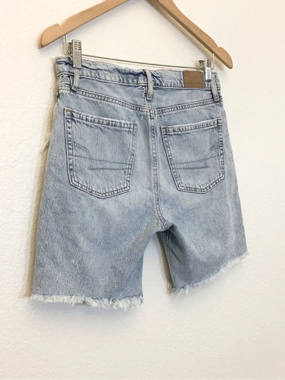 American Eagle 0 Skater Denim Shorts Women’s Baggy Relaxed Long 2022
